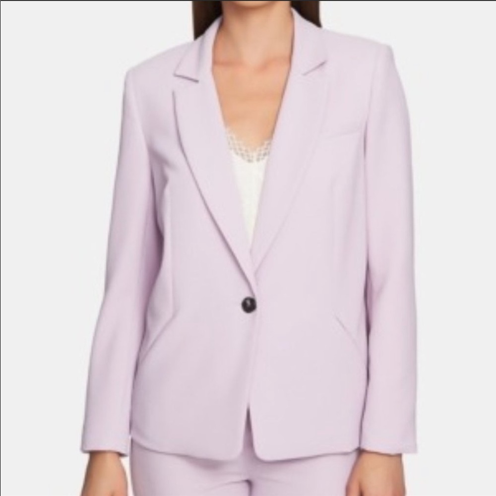 1. State Purple Textured Single Breasted Blazer 10